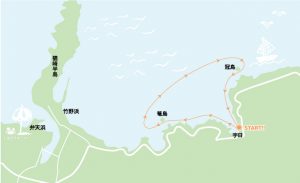 奇島巡礼コースマップ